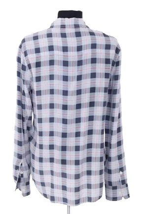 Chemise Equipment Bleu en Soie