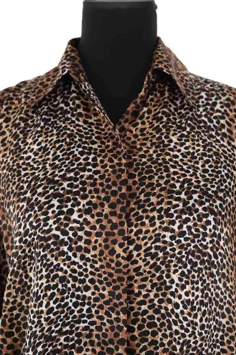 Chemise Equipment Marron en Synthétique