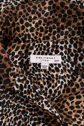 Chemise Equipment Marron en Synthétique