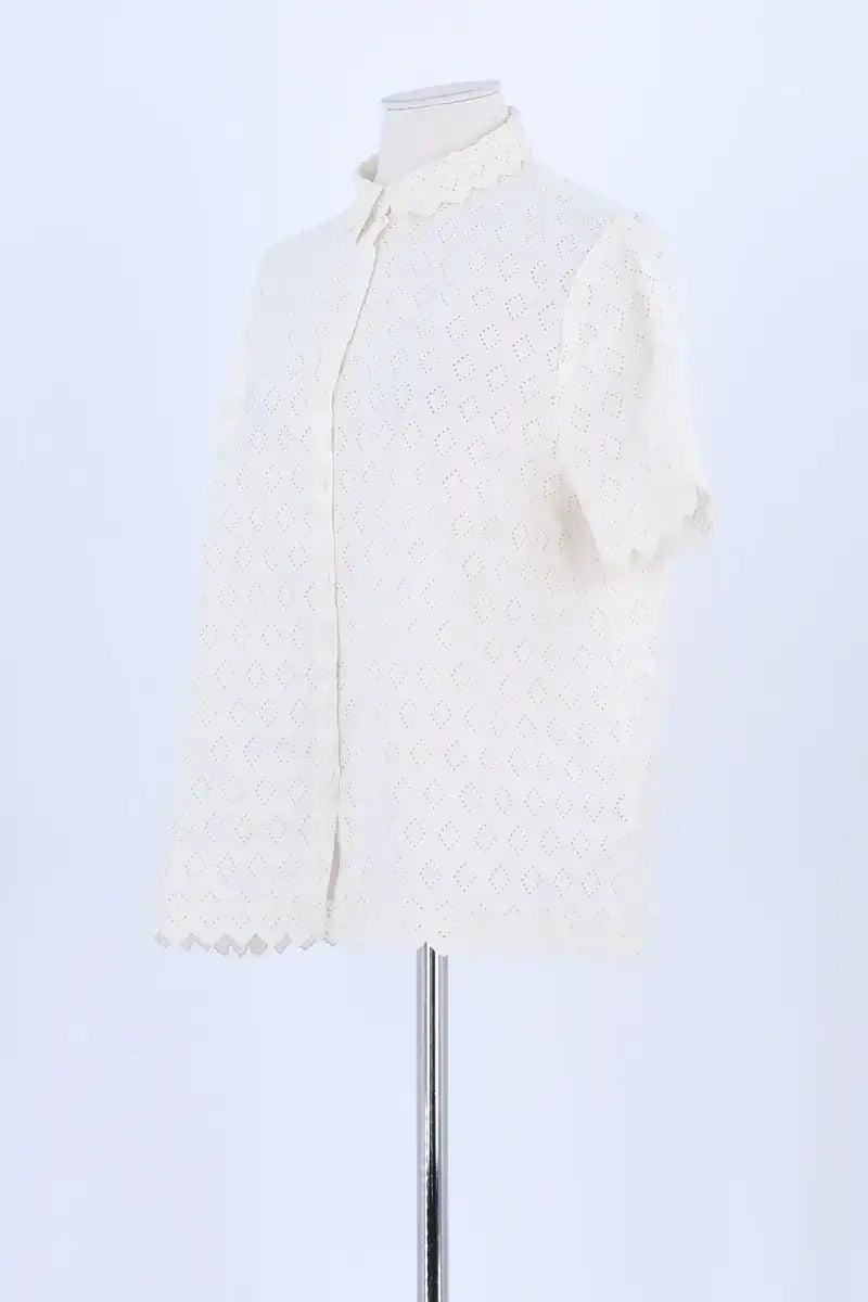 Chemise Eric Bompard Beige en Coton