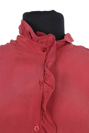 Chemise Eric Bompard Rose en Soie
