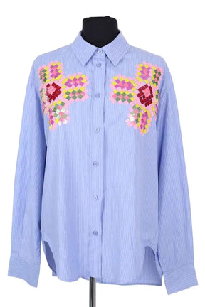 Chemise Essentiel Antwerp Bleu en Synthétique, taille S - Seconde Main
