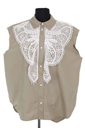 Chemise Essentiel Antwerp Kaki en Coton, taille S - Seconde Main
