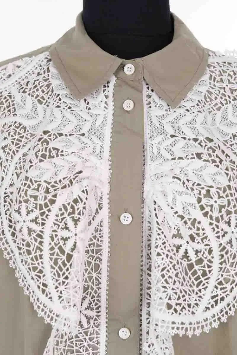 Chemise Essentiel Antwerp Kaki en Coton
