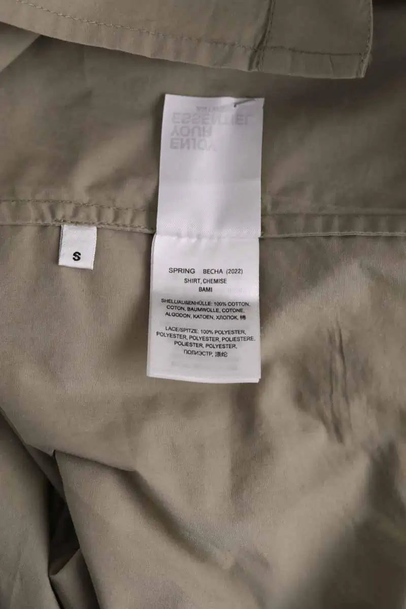 Chemise Essentiel Antwerp Kaki en Coton