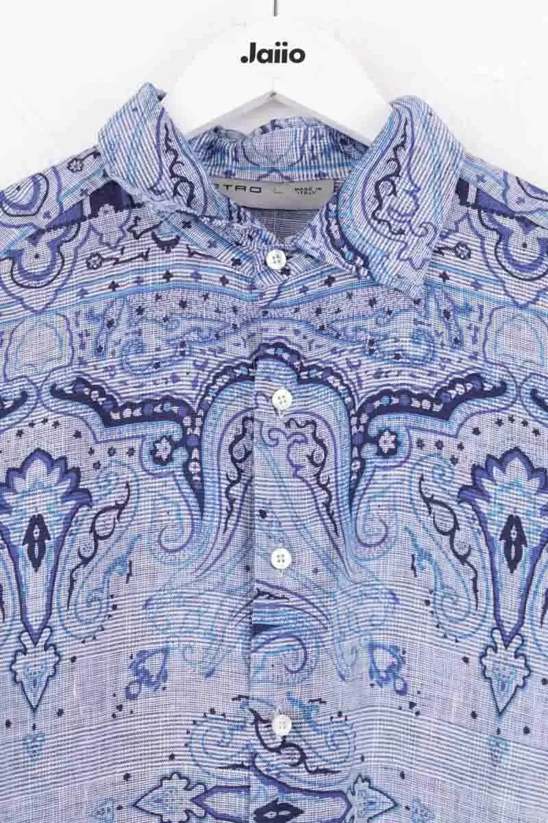 Chemise Etro Bleu en Lin