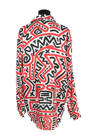 Chemise Etudes Rouge en Polyester