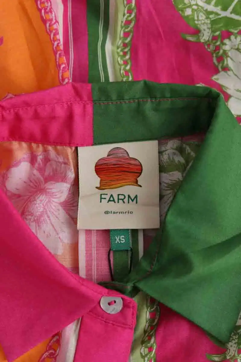 Chemise Farm Rio Multicolore en Coton