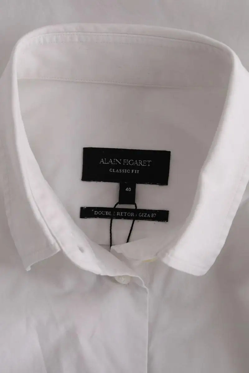 Chemise Figaret Blanc en Coton