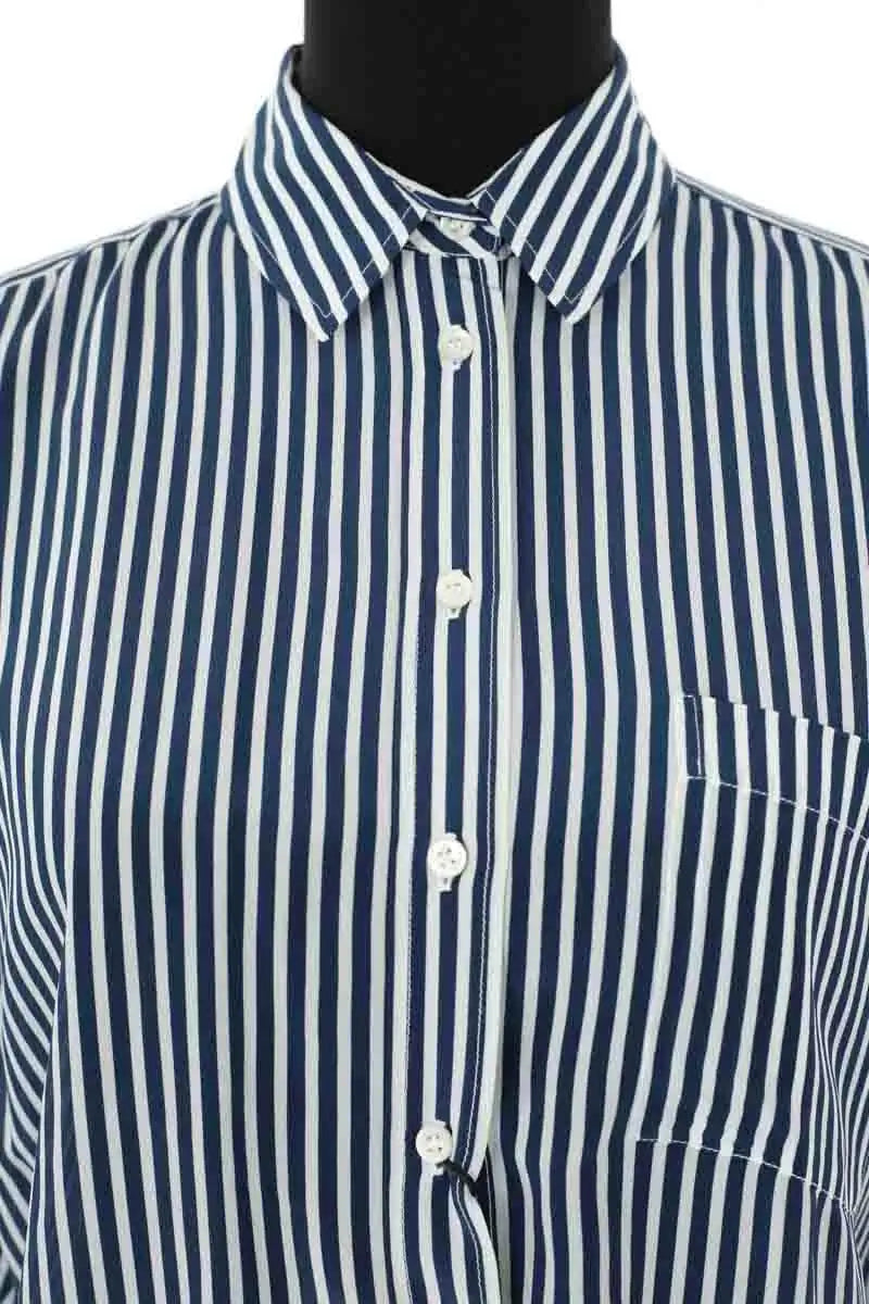 Chemise Figaret Charlot Bleu en Soie
