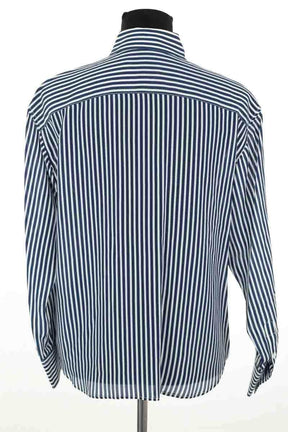 Chemise Figaret Charlot Bleu en Soie