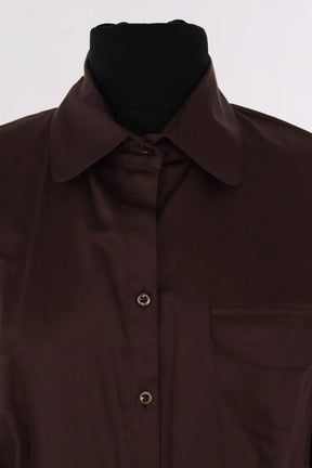 Chemise Figaret Marron en Coton