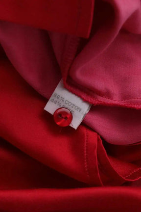 Chemise Figaret Rouge en Coton