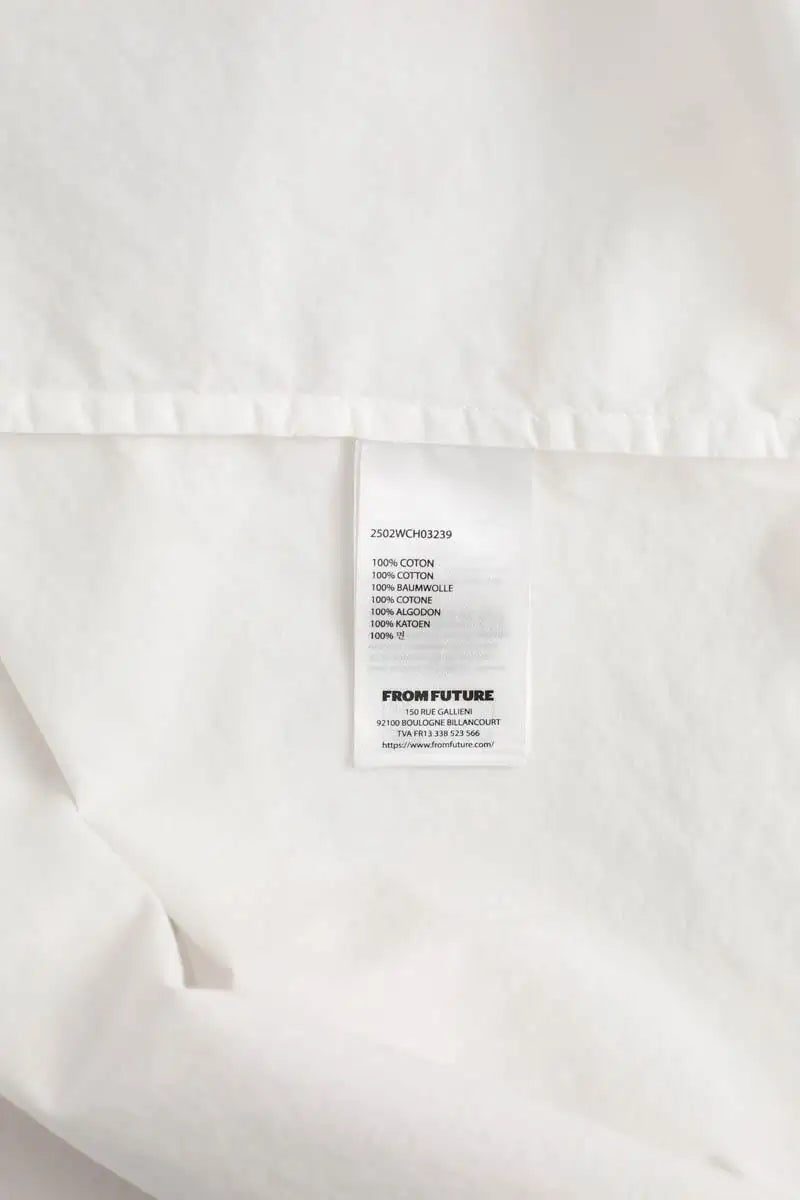 Chemise From Future Blanc en Coton
