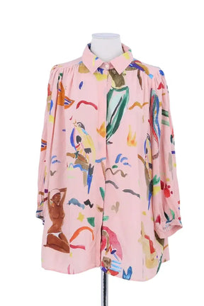 Chemise G. Kero Rose en Viscose, taille L - Seconde Main