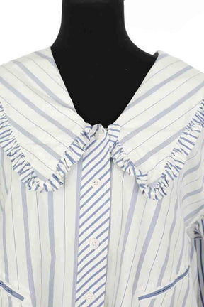 Chemise Ganni Blanc en Coton
