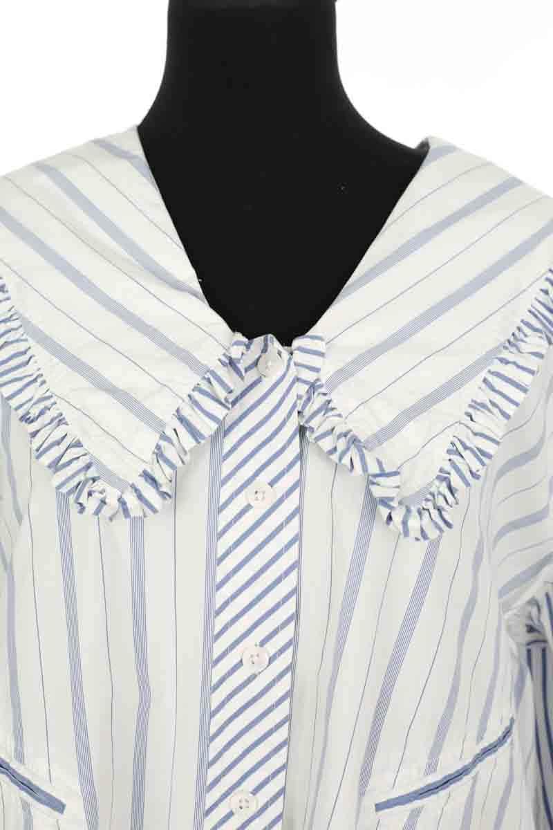 Chemise Ganni Blanc en Coton