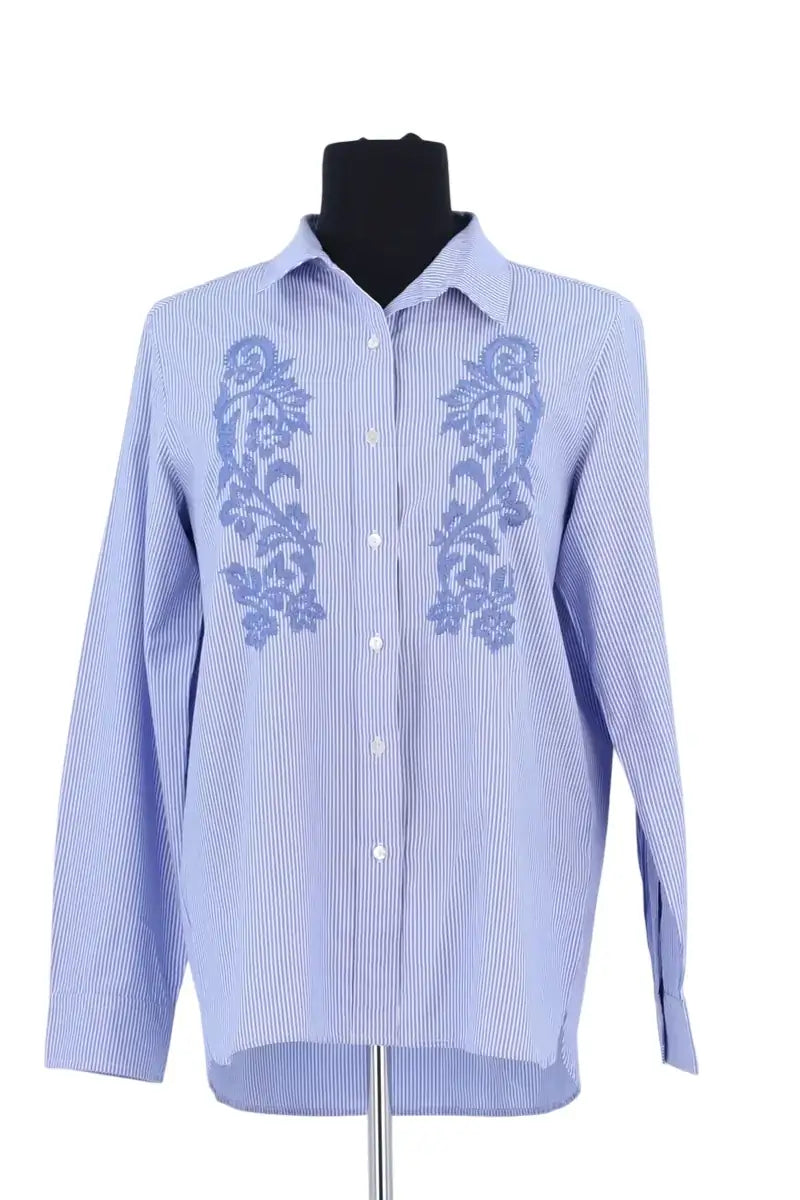 Chemise Gerard Darel Bleu en Coton, taille L - Seconde Main
