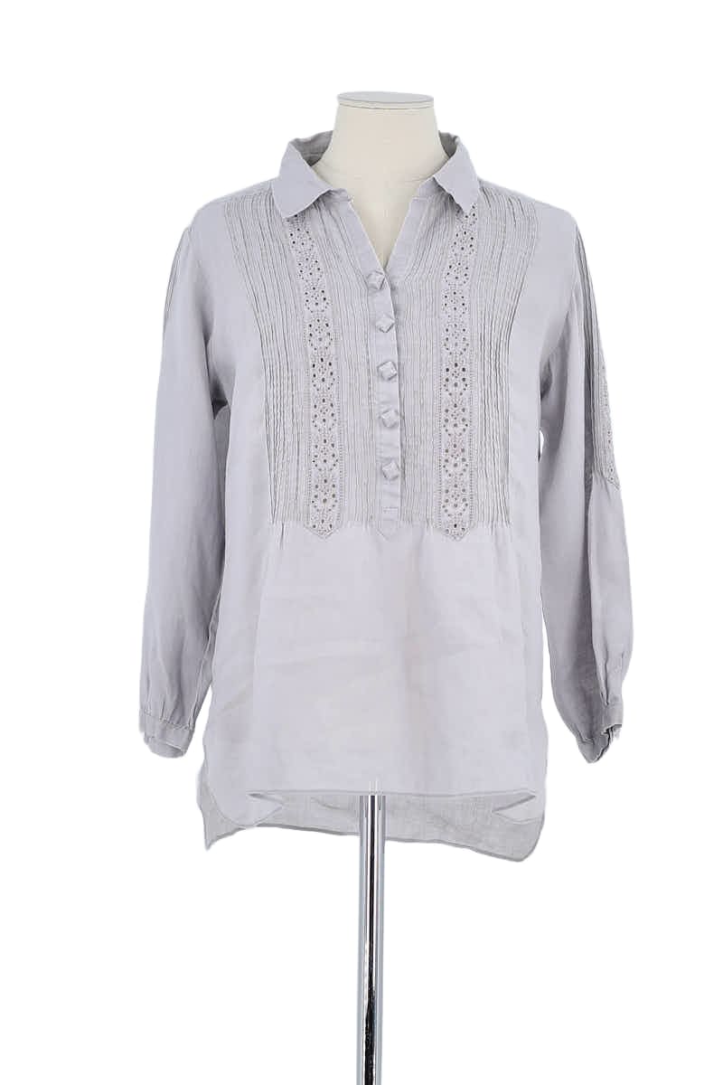 Chemise Gerard Darel Gris en Lin, taille M - Seconde Main