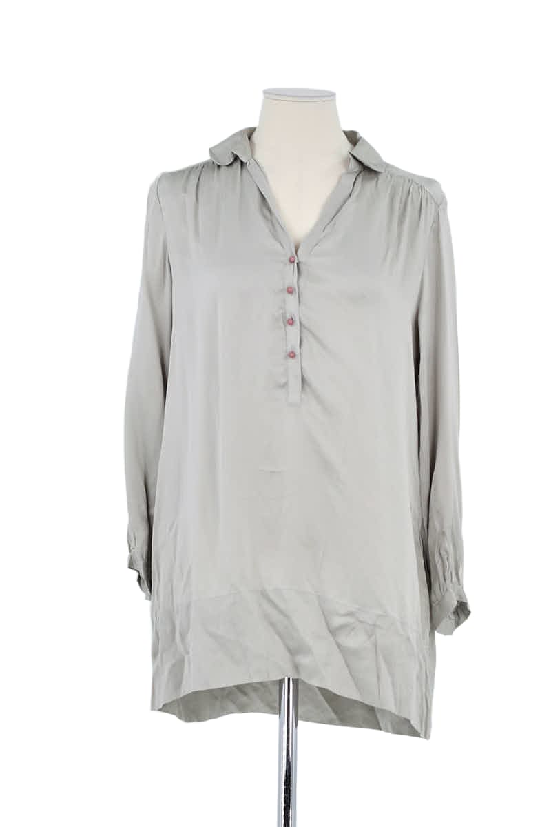 Chemise Gerard Darel Gris en Soie, taille L - Seconde Main