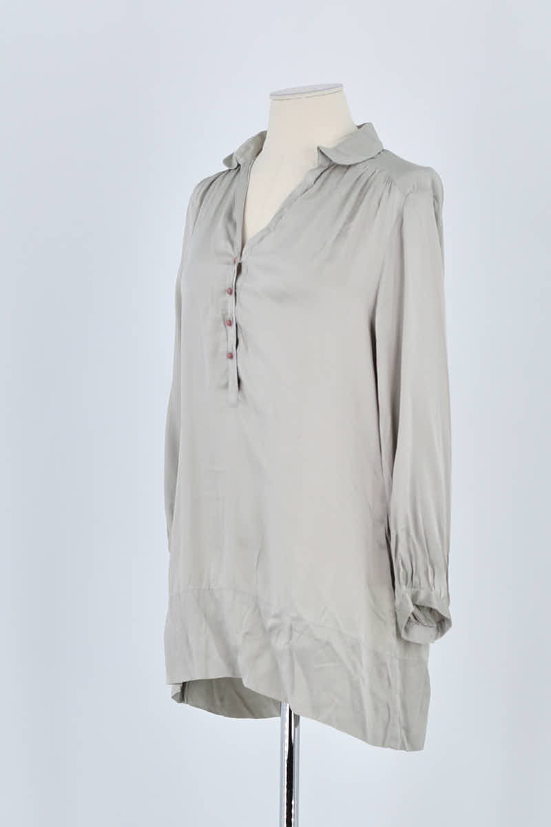 Chemise Gerard Darel Gris en Soie