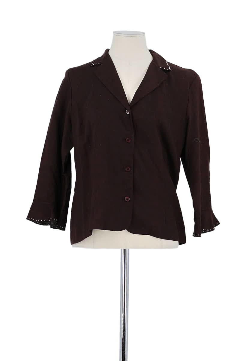 Chemise Gerard Darel Marron en Lin, taille XL - Seconde Main