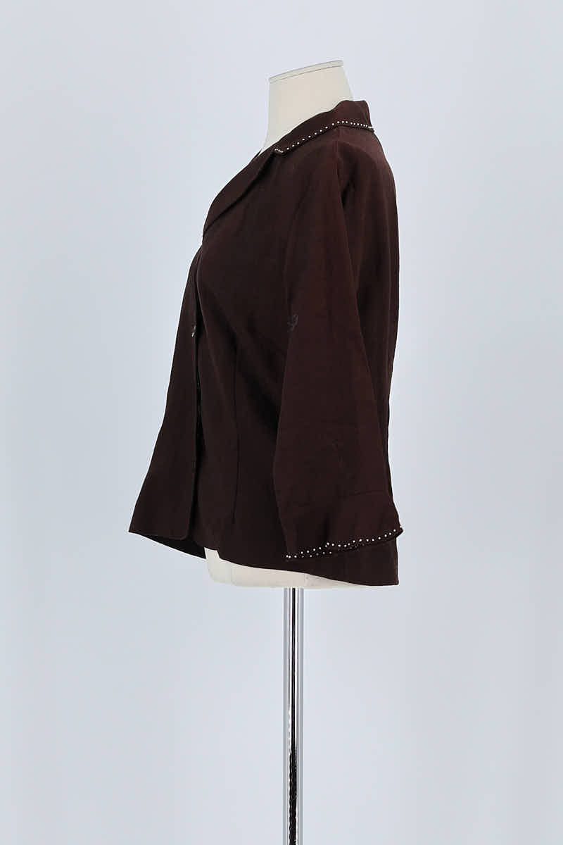 Chemise Gerard Darel Marron en Lin