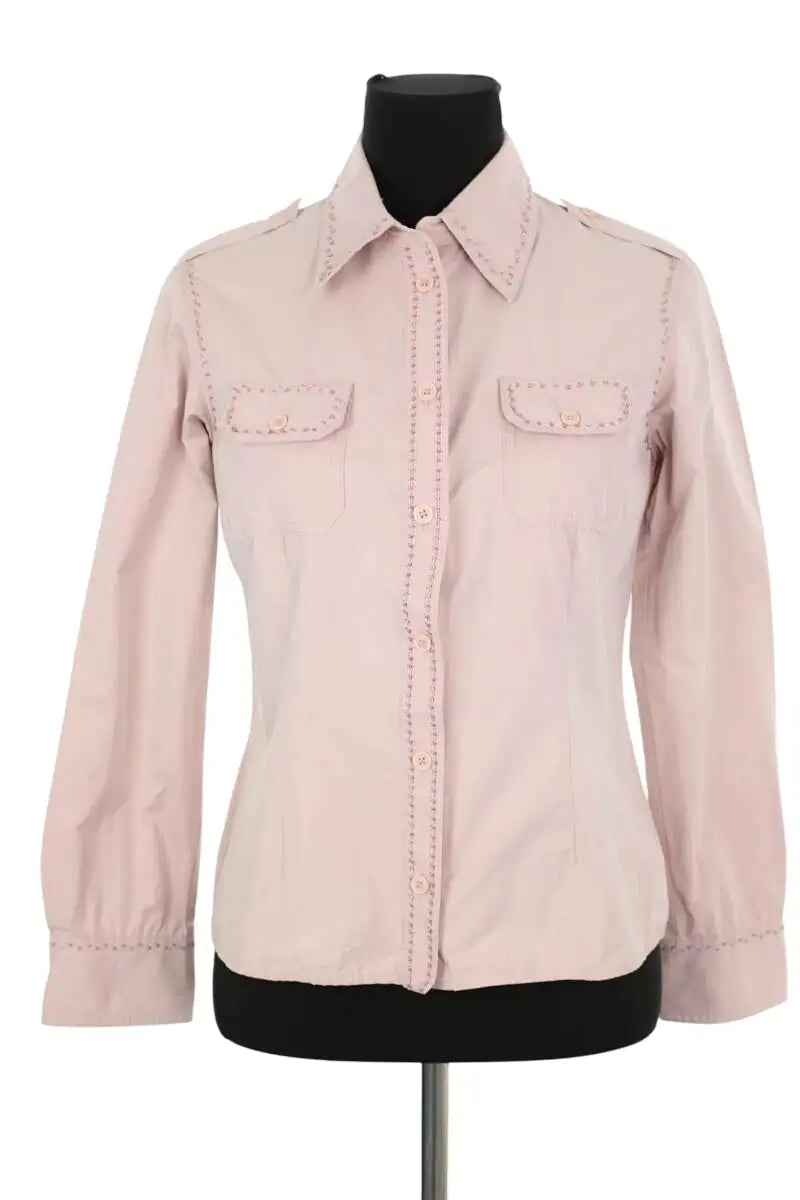 Chemise Gerard Darel Rose en Coton, taille M - Seconde Main