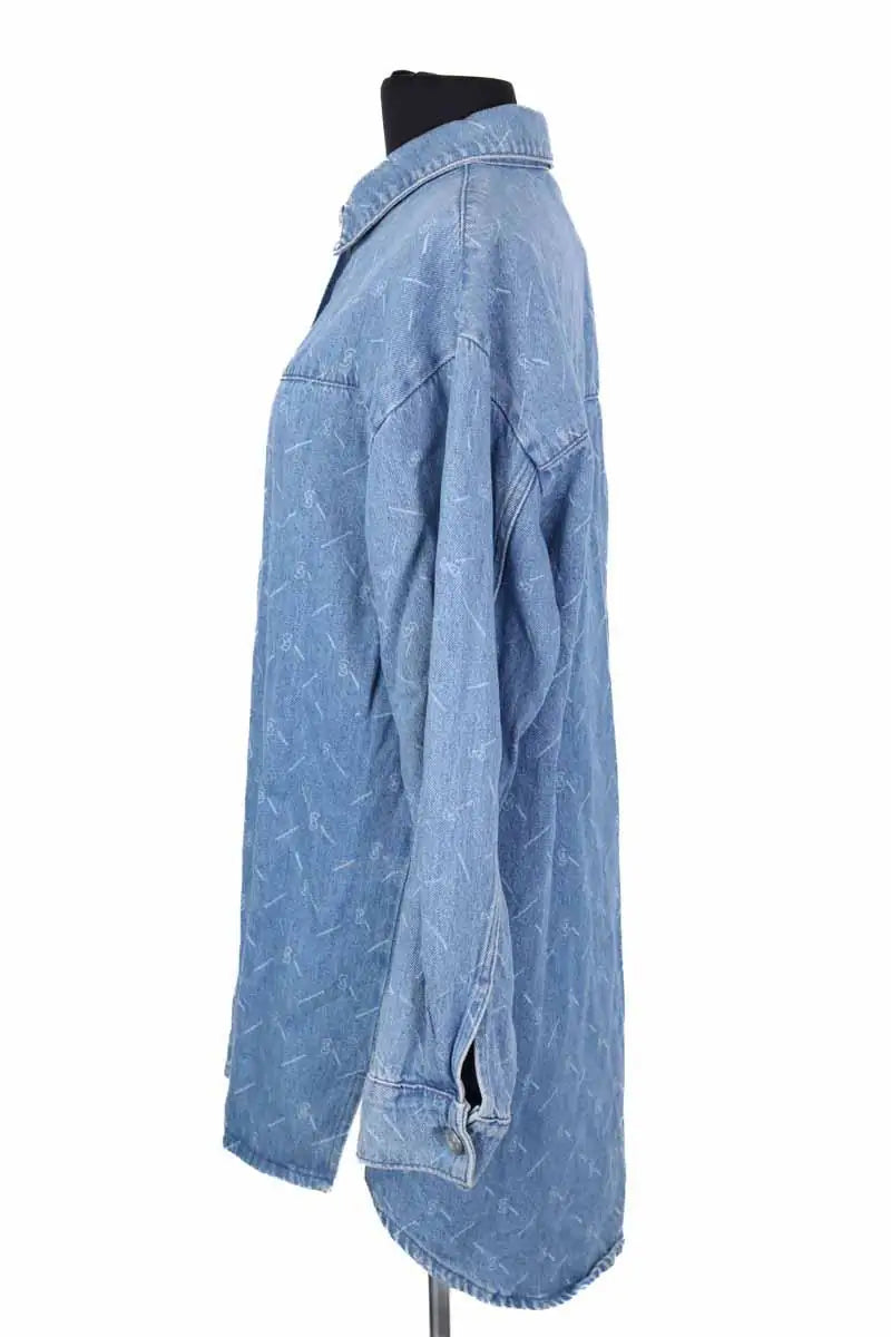 Chemise Gestuz Luvina Bleu en Coton