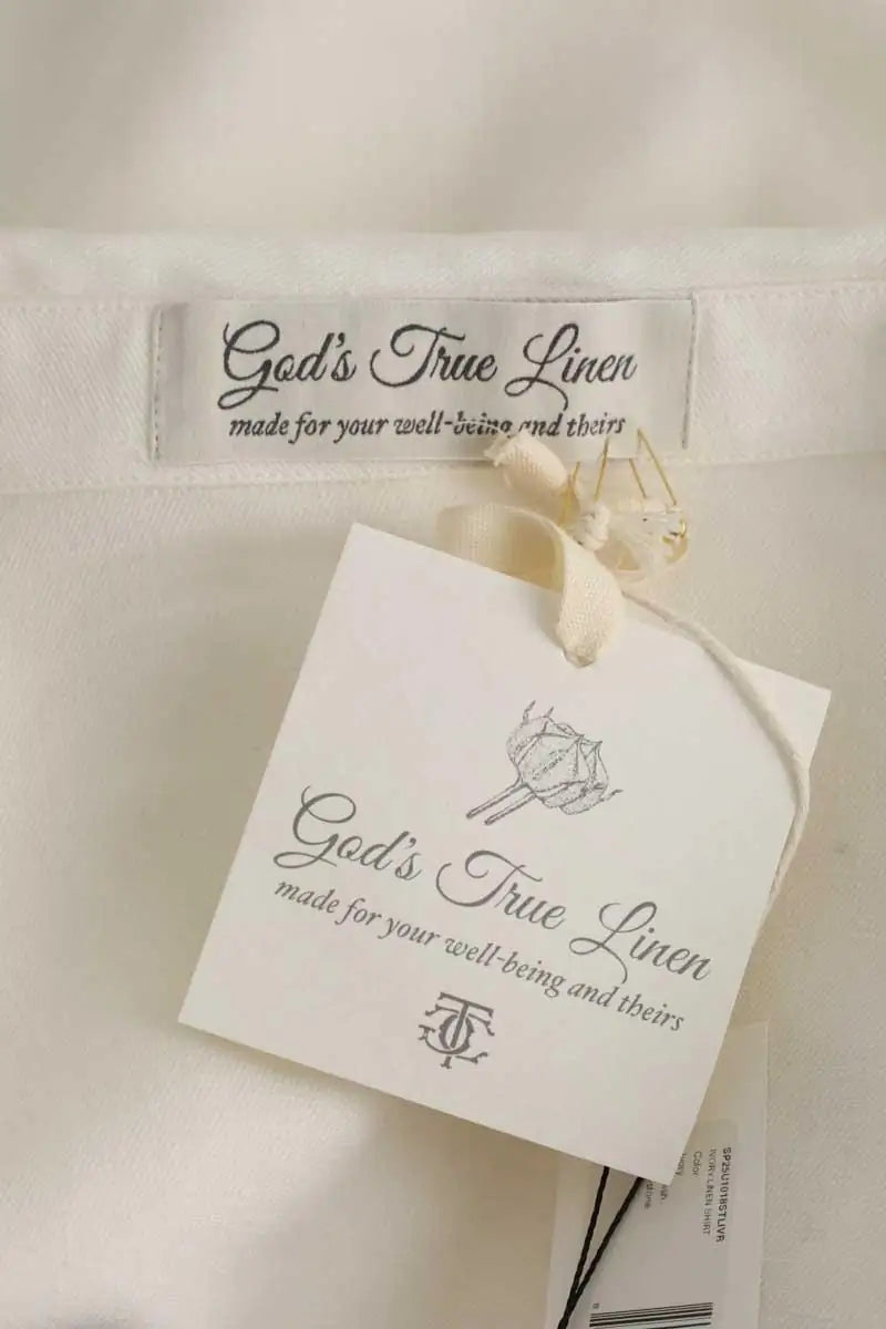 Chemise God's True Cashmere Blanc en Lin