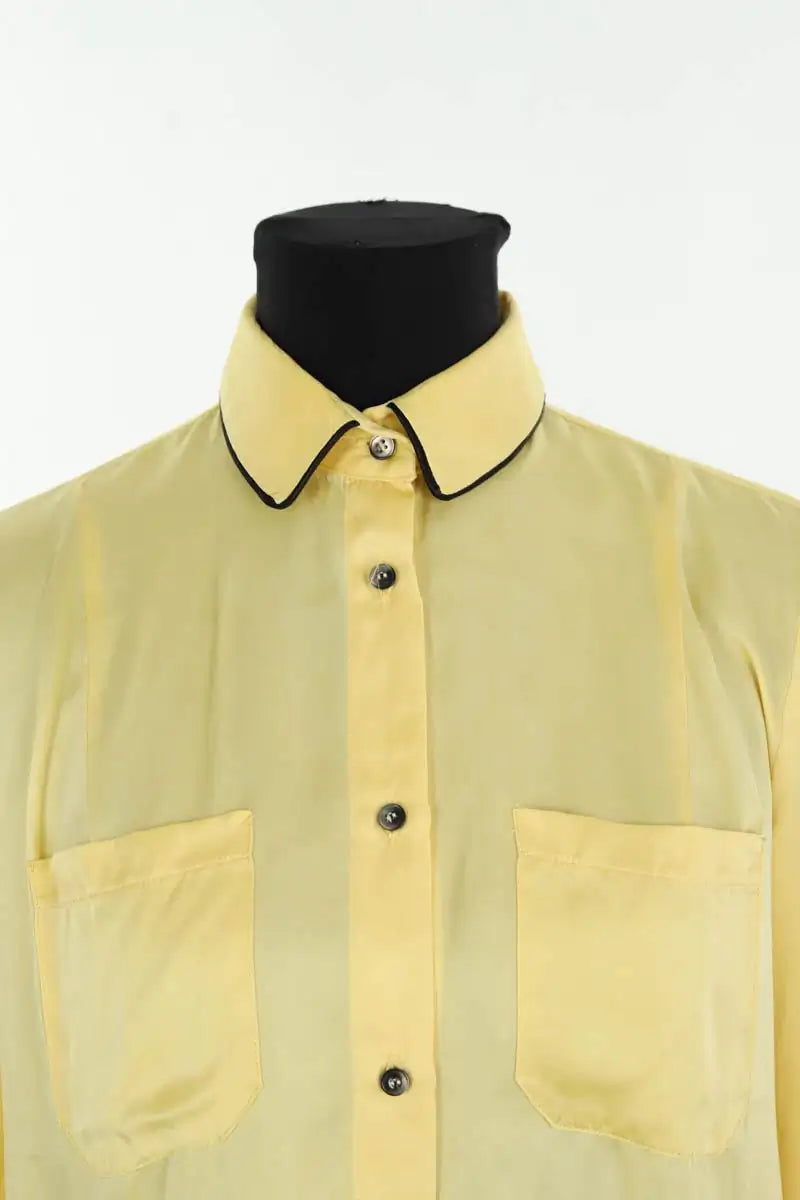 Chemise Heimstone Jaune en Soie