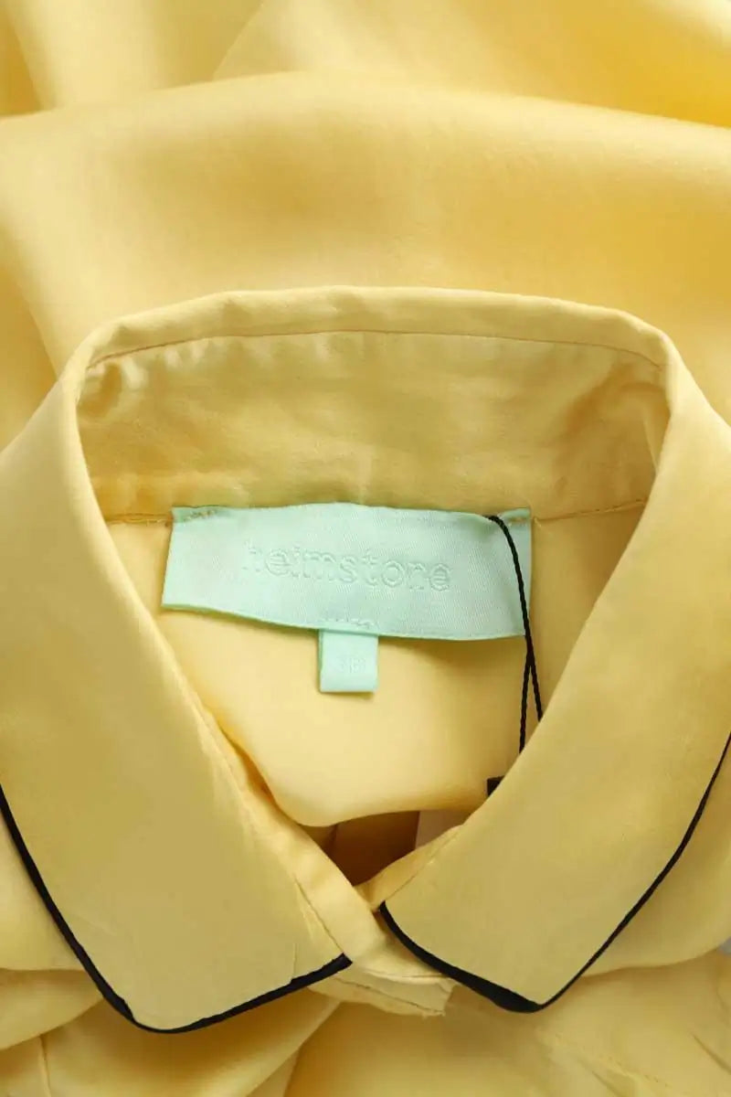 Chemise Heimstone Jaune en Soie