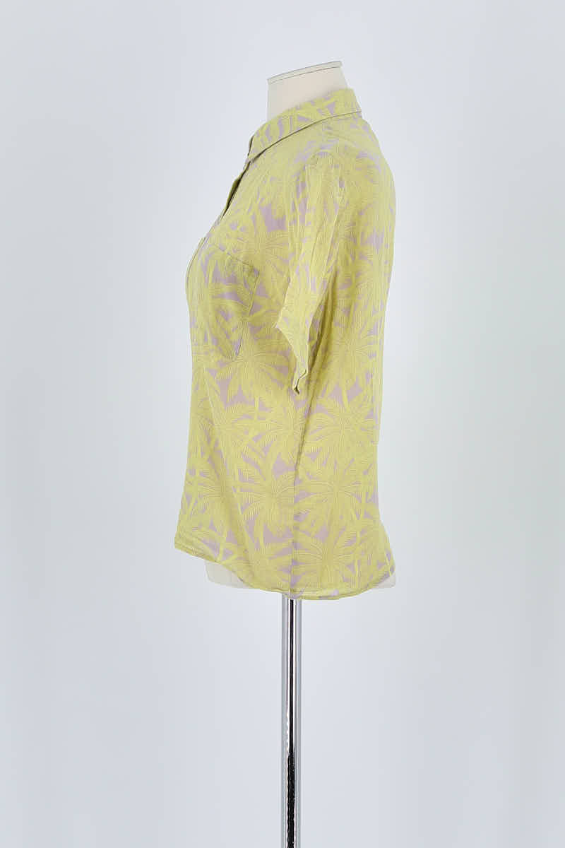 Chemise Idano Jaune en Coton