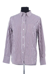 Chemise Ines de la Fressange Bordeaux en Coton, taille M - Seconde Main