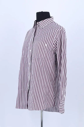 Chemise Ines de la Fressange Bordeaux en Coton