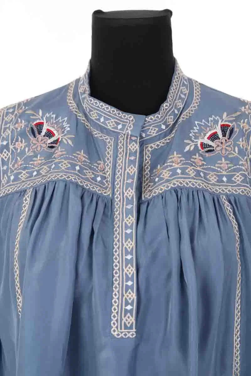 Chemise Isabel Marant Bleu en Soie