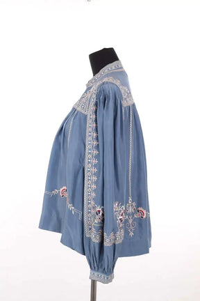 Chemise Isabel Marant Bleu en Soie