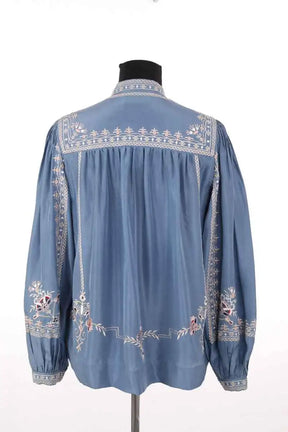 Chemise Isabel Marant Bleu en Soie