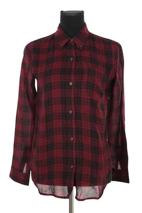 Chemise Isabel Marant Étoile Bordeaux en Coton, taille XS - Seconde Main