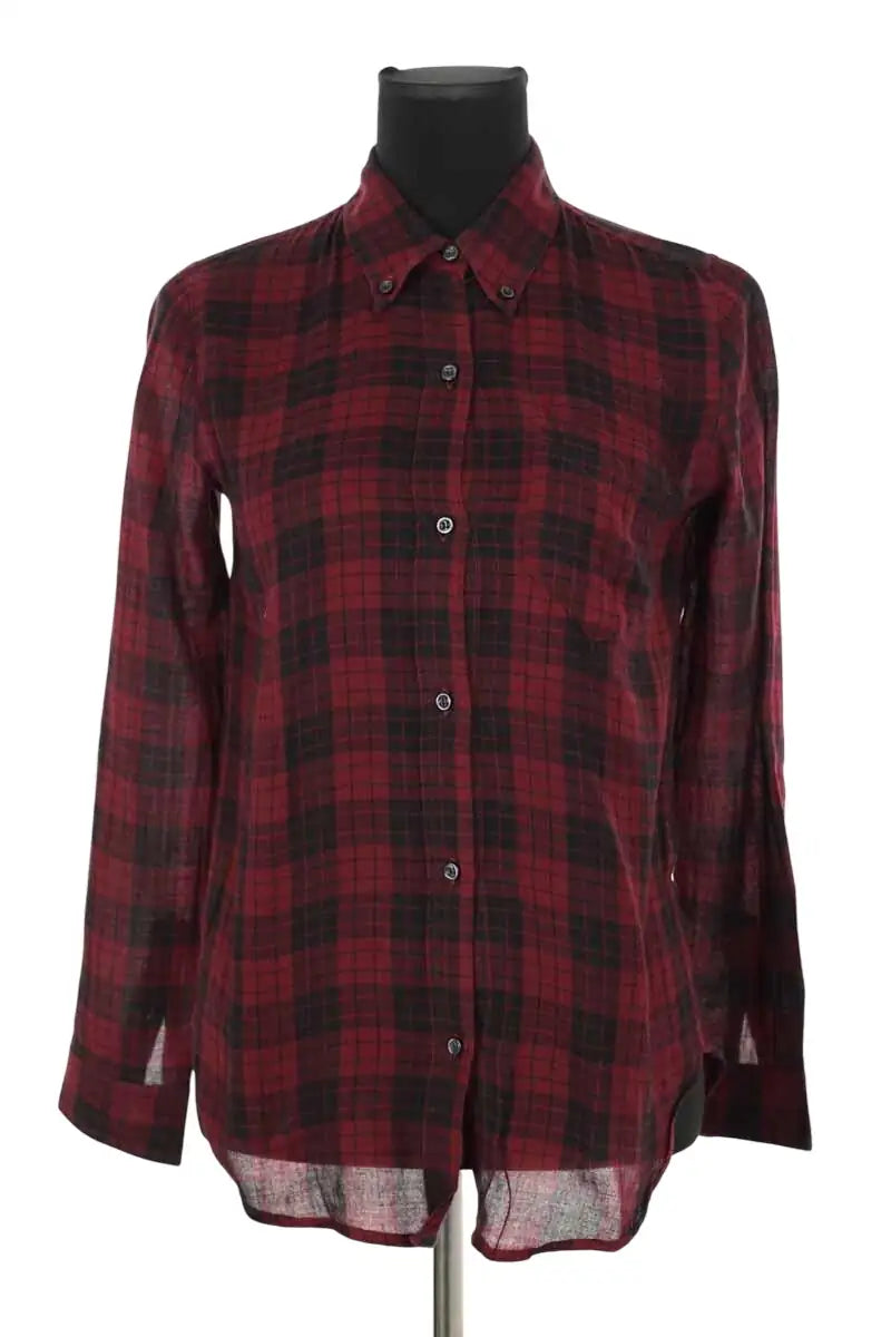 Chemise Isabel Marant Étoile Bordeaux en Coton, taille XS - Seconde Main