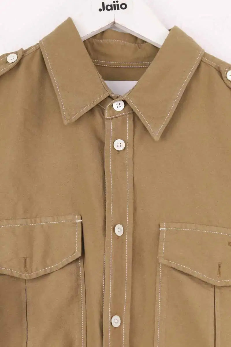 Chemise Isabel Marant Kaki en Coton