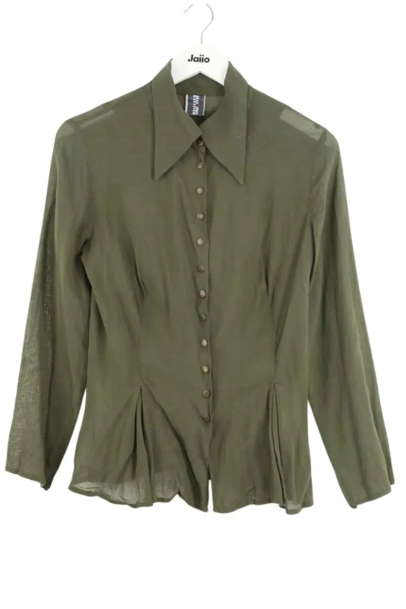 Chemise Jean Paul Gaultier Kaki en Viscose, taille S - Seconde Main
