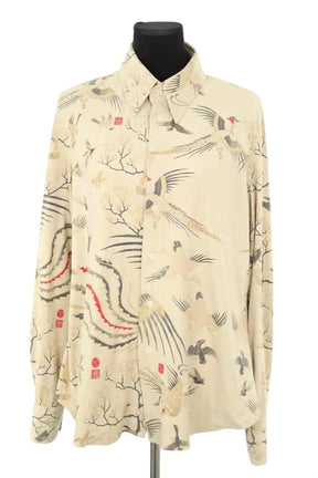 Chemise Just Cavalli Beige en Autre, taille L - Seconde Main