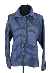Chemise Kenzo Bleu en Coton, taille XS - Seconde Main