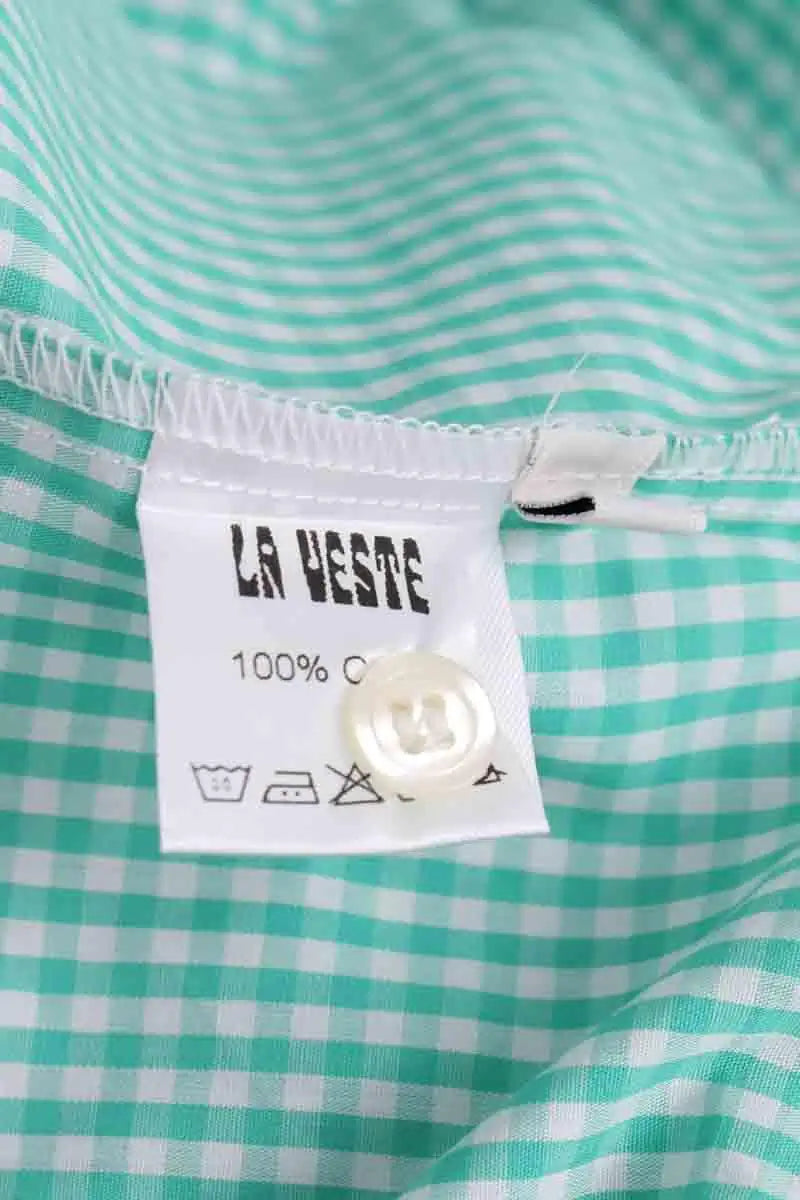 Chemise La Veste Vert en Coton