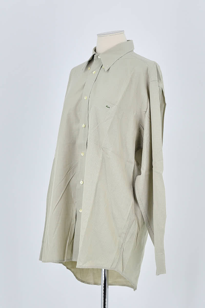 Chemise Lacoste Beige en Coton