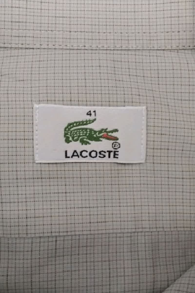 Chemise Lacoste Beige en Coton