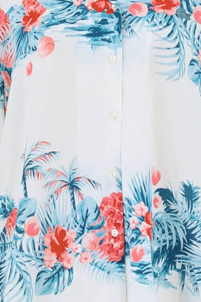Chemise Lacoste Blanc en Coton