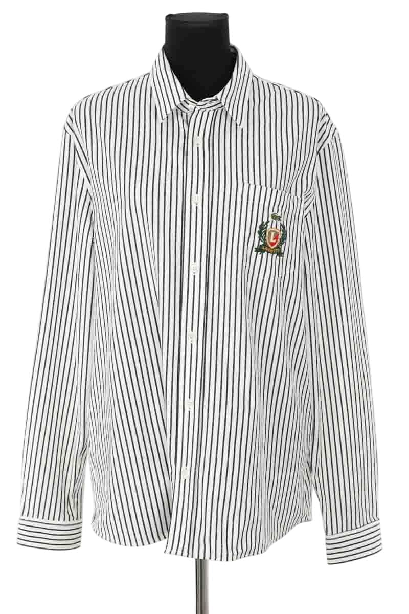Chemise Lacoste Blanc en Coton, taille M - Seconde Main
