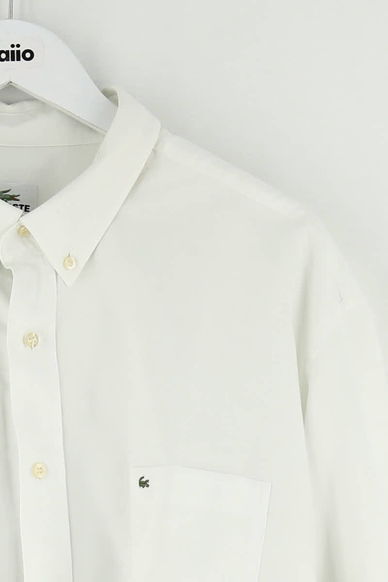 Chemise Lacoste Blanc en Coton